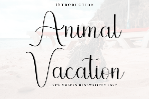 Animal Vacation Font for Creative Projects