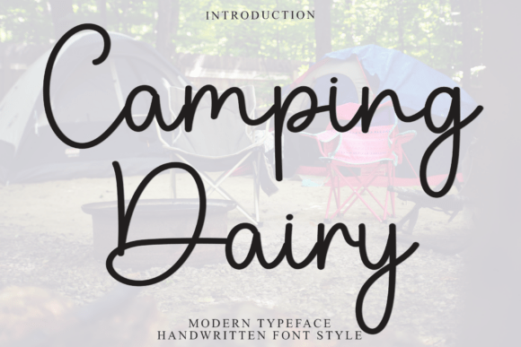 Camping Dairy: A Warm, Playful Font for Branding