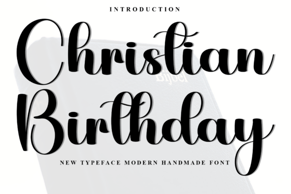 Christian Birthday Font for Creative Projects