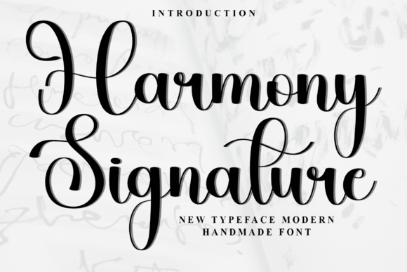 Harmony Signature Font for Creative Projects