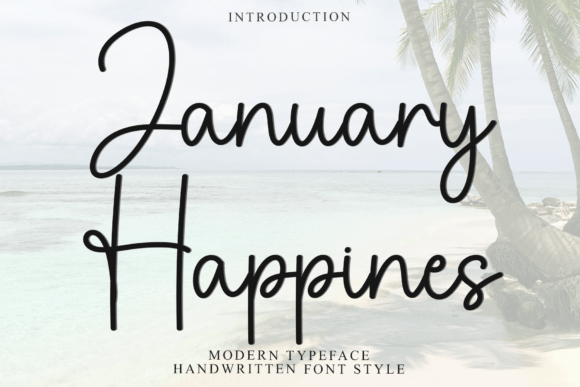 January Happines Font for Creative Marketing