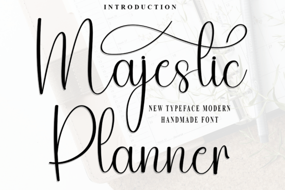 Majestic Planner: A Warm, Playful Font for Editorial Design