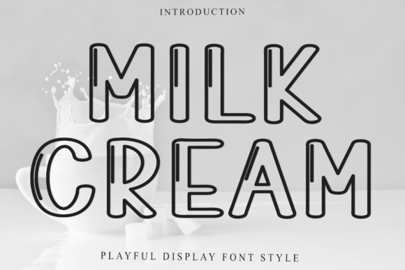 Milk Cream Font for Business Branding