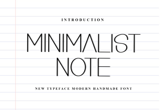 Minimalist Note Font for Creative Marketing