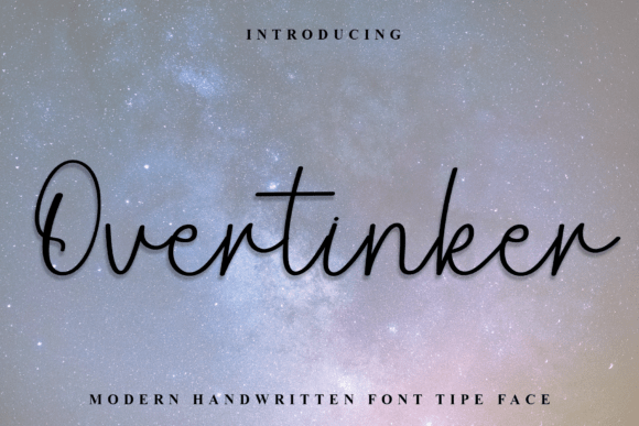 Overtinker: A Warm, Playful Font for Crafters