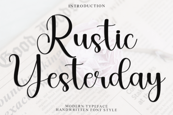 Rustic Yesterday Font Review