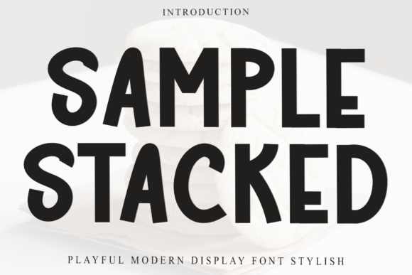 Sample Stacked Font for Web Design