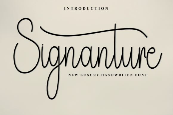 Signanture: A Warm, Creative Font