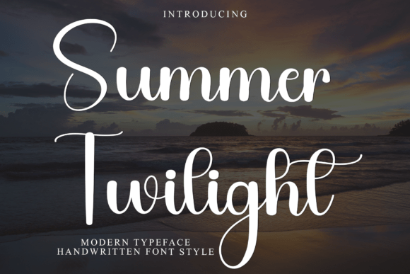 Summer Twilight Font: A Warm, Playful Typeface