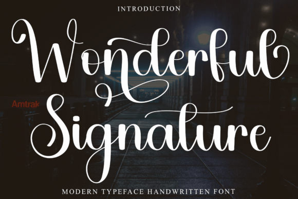 Wonderful Signature Font for Web Design